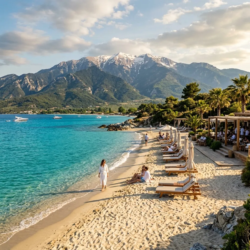 Plaža Variko na severnom kraju Olympic Beach područja u Pieriji