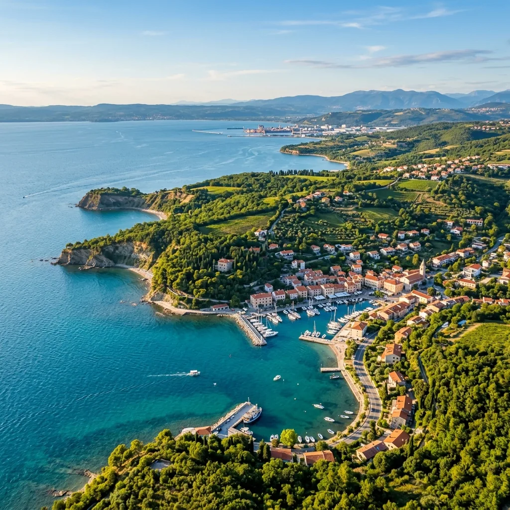Sežana — kraška kapija sa pogledom na Trst i italijansku granicu
